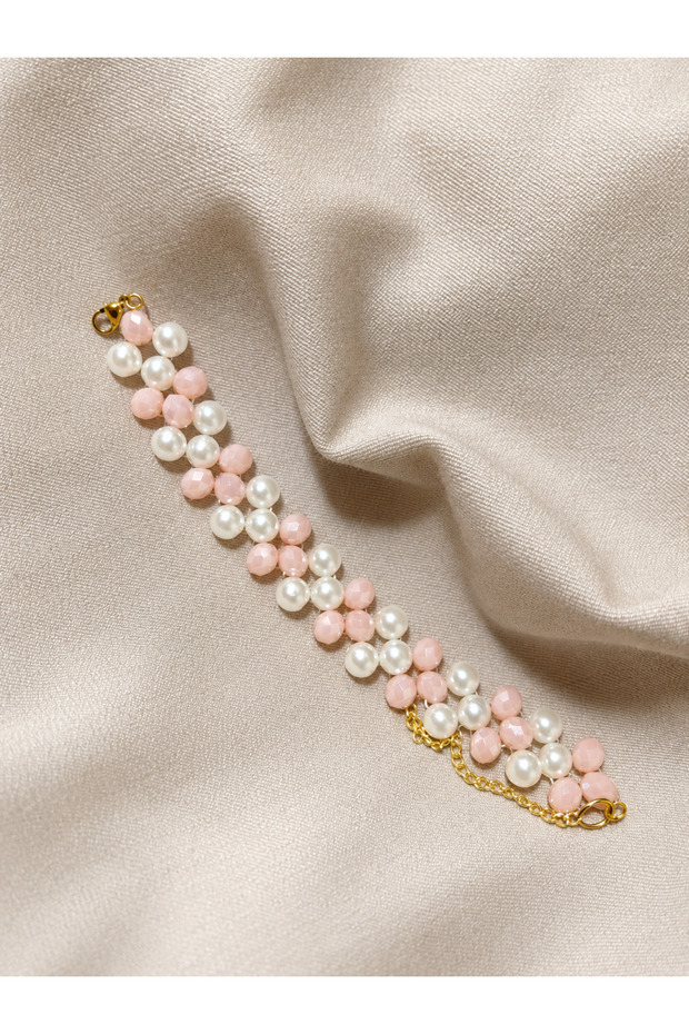 Crystal Stone Colorful Pearl Bracelet