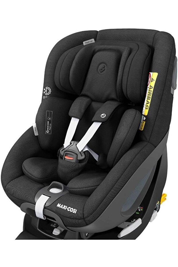 Pearl 360 i-Size Infant Car Seat, Intuitive One-hand FlexiSpin Rotation, G-Cell Side Impact Technology, 3 Months to 4 Years, Authentic Black, 2 Year