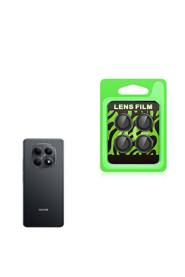 Xiaomi Redmi Note 15 Pro 5g Compatible Kl10 Camera Lens Protection Glass (with Easy Installation Tool) Black