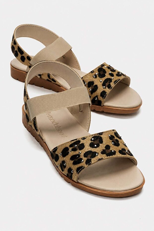 3-Row Troc Women's Sandals Leopard