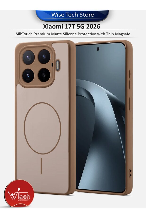 Xiaomi 17T 5G 2026 SilkTouch Premium Matte Silicone Protective with Thin Magsafe Case Cover