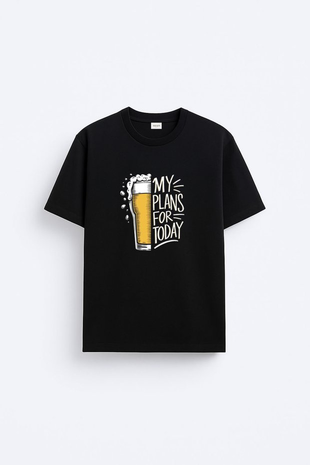 Bira Beer Printed Cotton Black T-Shirt T-Shirt