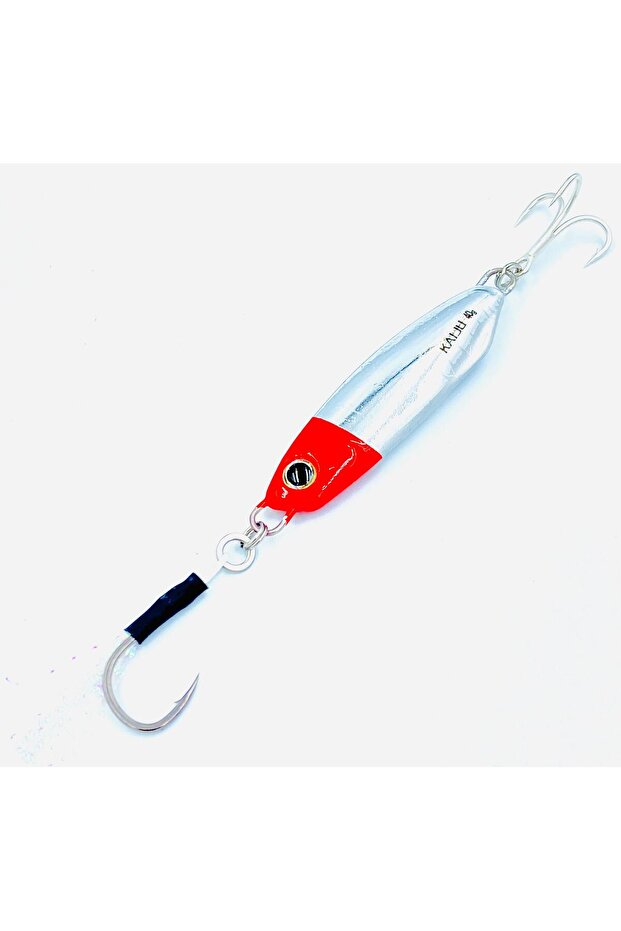 Red Head Kaiju Jig - 30G Weights, Extra Sharp Bkk Hook, 10 Mesmerizing Colors