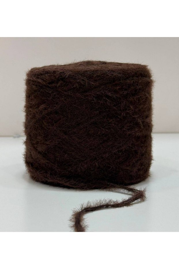 Rabbit Hair Fur Yarn Hand Knitting Yarn 200Gr - Brown