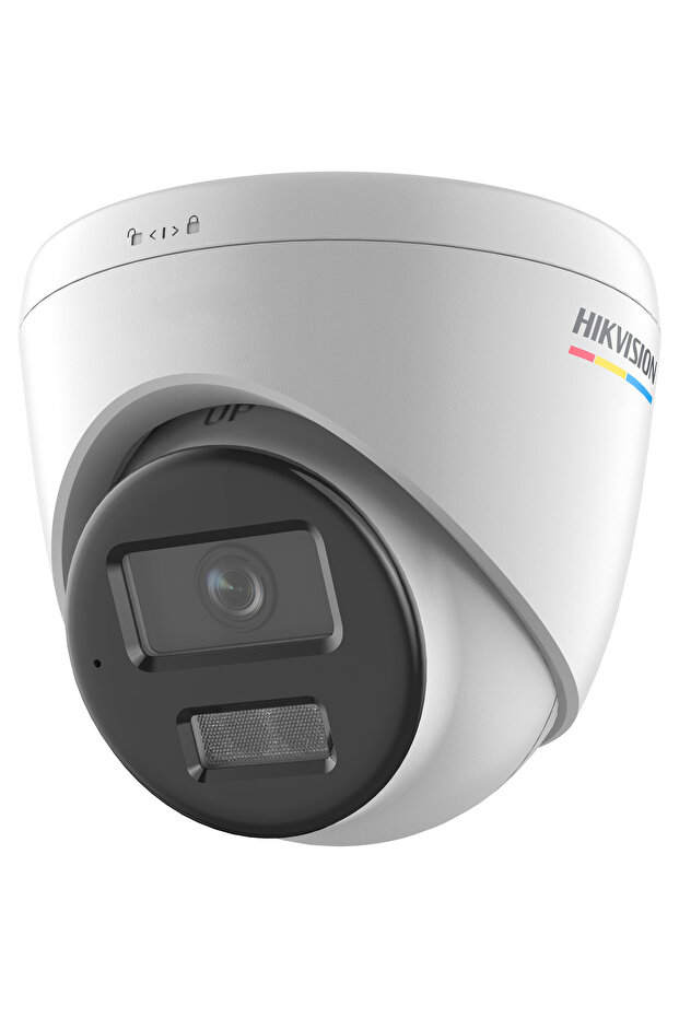 كاميرا HIKVISION DS-2CD1347G3-LIUF بدقة 4 ميجابكسل وعدسة 2.8 ملم مع تقنية COLORVU ومدى رؤية ليلية 30 متر وصوت مدمج ومقاومة للماء IP67