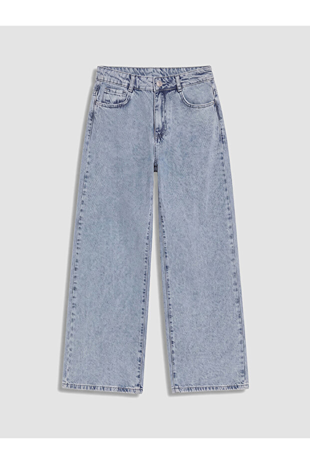 Lcw Kids Blue Wideleg Girl Jean Pants
