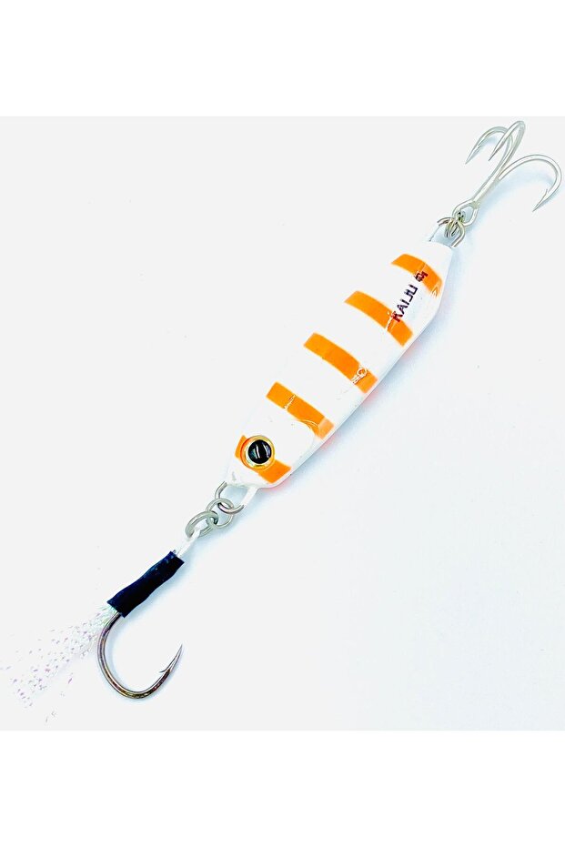 White Tiger Kaiju Jig - 60G Weights, Extra Sharp Bkk Hook, 10 Mesmerizing Colors
