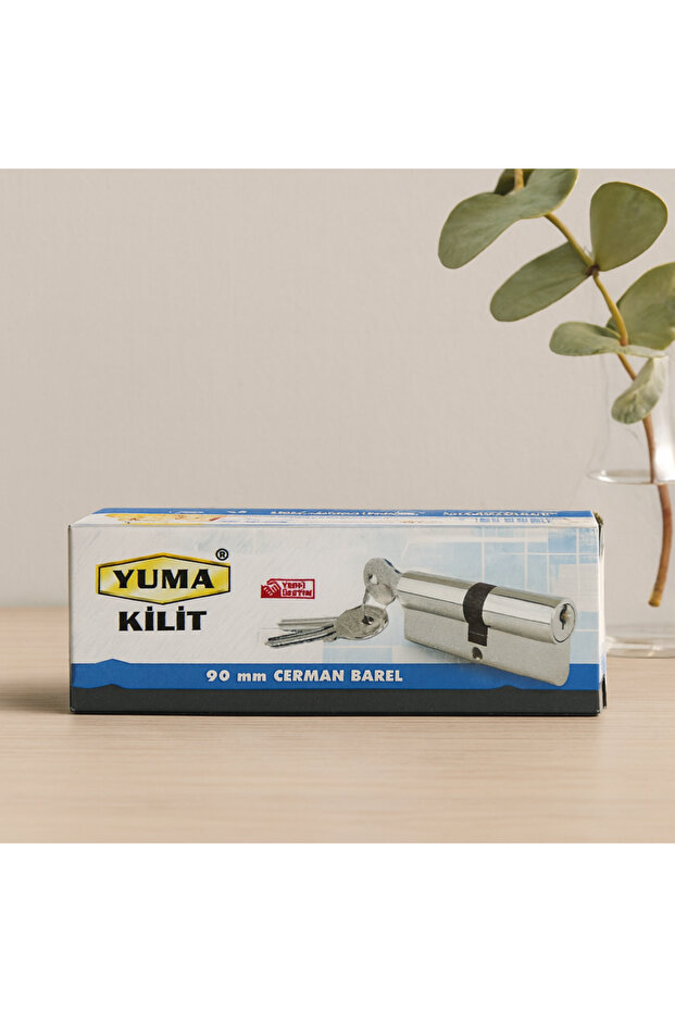 90 mm Nickel Satin Cylinder Barrel (3 Keys)