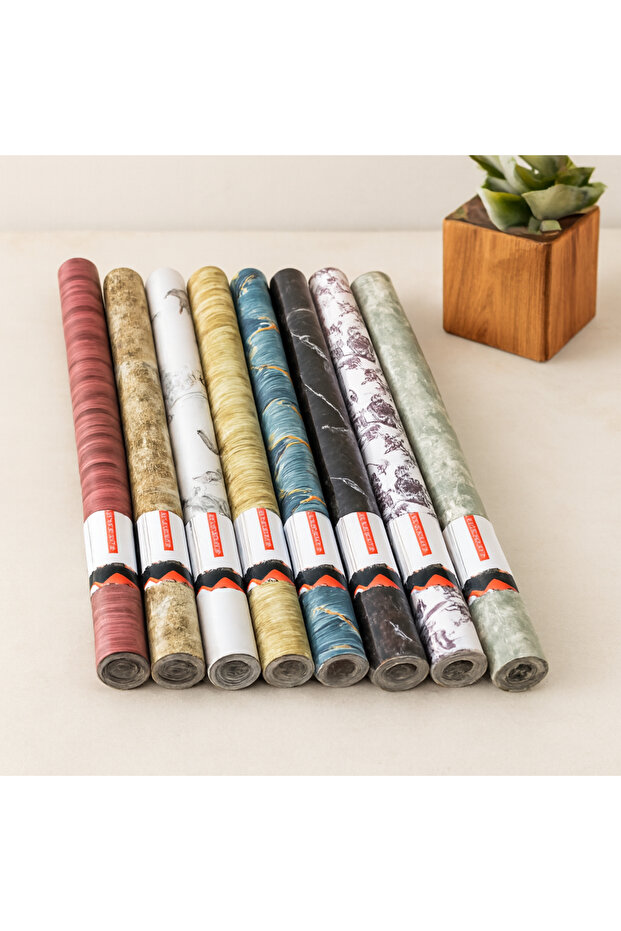 Self-Adhesive Foil Wallpaper 3m X 45cm (Mixed Pattern)