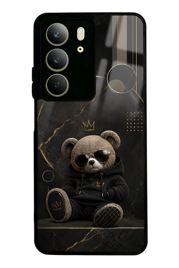Realme C75 Royal Teddy Design Glossy Phone Case