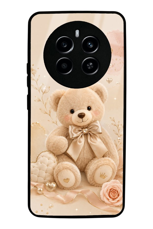 Realme 12 Pro Plus Pearl Teddy Design Glossy Phone Case
