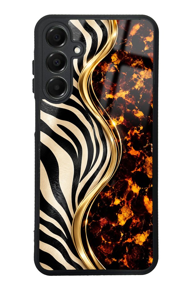 Samsung A16 Noir Safari Design Glossy Phone Case