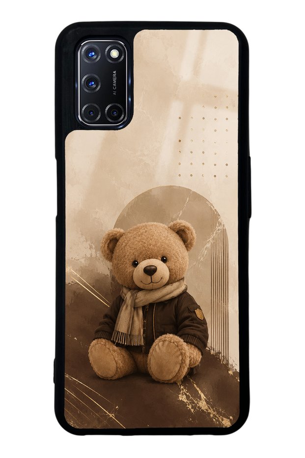 Oppo A52 Cozy Teddy Design Glossy Phone Case