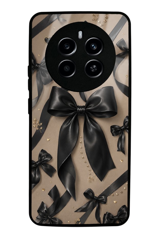 Realme 12 Pro Midnight Bow Design Glossy Phone Case