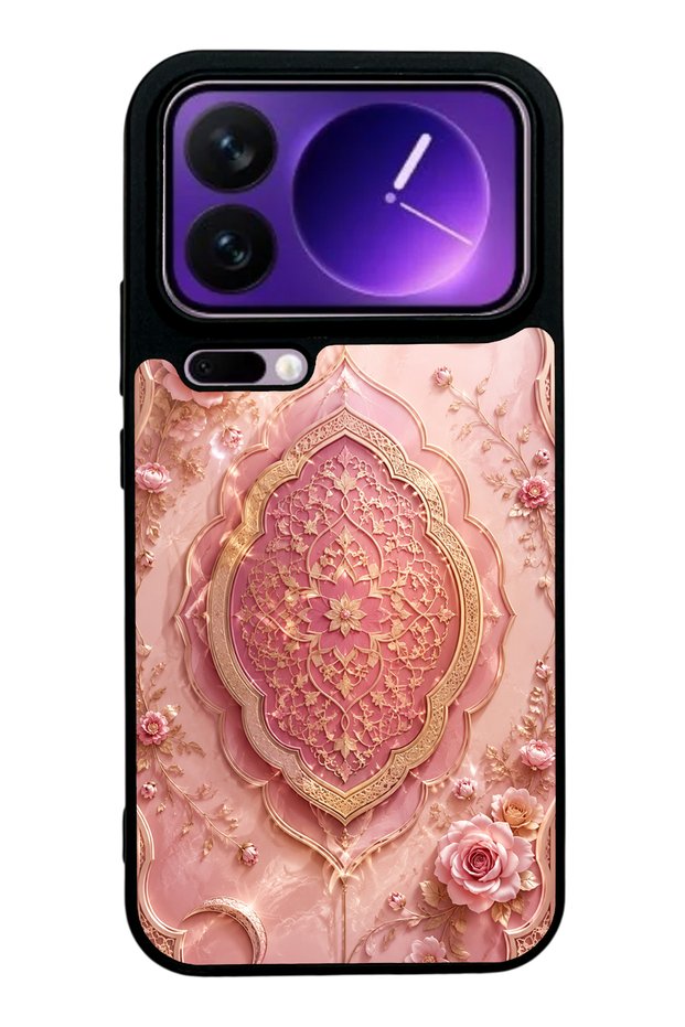Xiaomi 17 Pro Max Blush Crescent Palace Design Glossy Phone Case