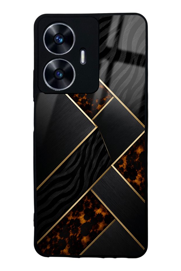 Realme C55 Noir Mosaic Design Glossy Phone Case