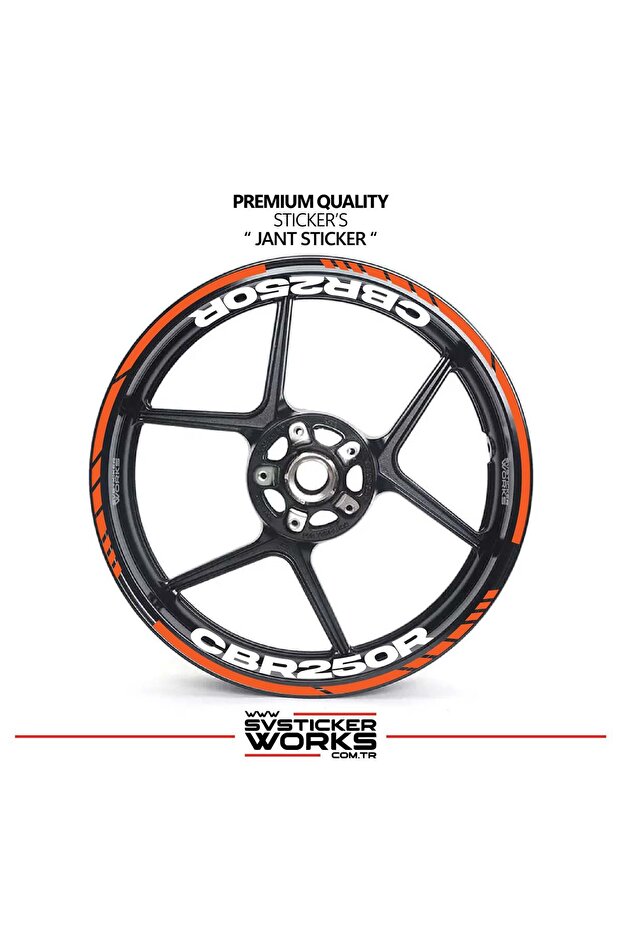 Honda cbr 250r wheel rim sticker inner outer cbr125r lettering decal model