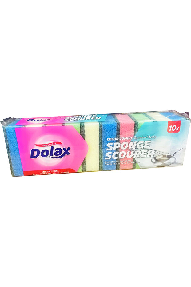Color Combo Sponge Scrubber 10's