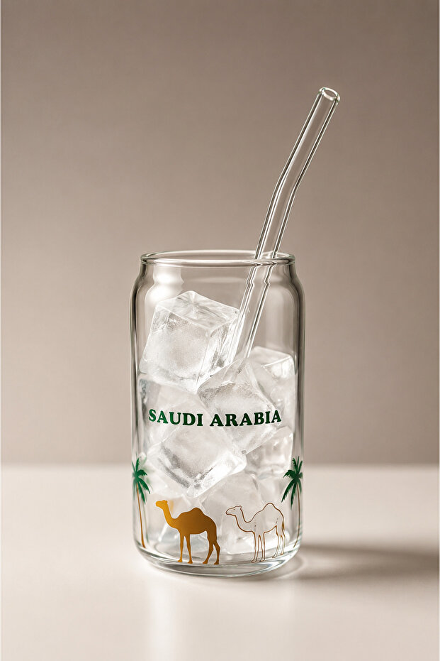 كوب زجاج السعودية سعة 350 مل