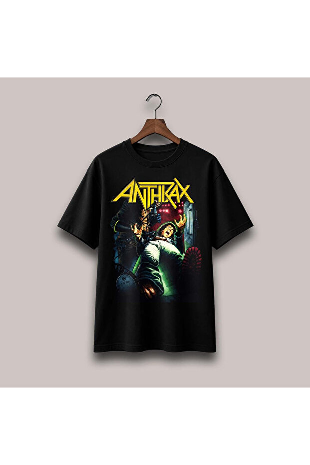 Anthrax Printed Unisex Oversize T-Shirt