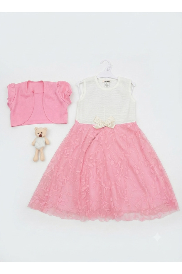 Girl's Stylish Dress with Bolero