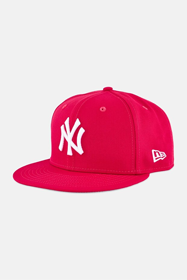 x MLB Men New York Yankees Fitted Cap, Bright Pink