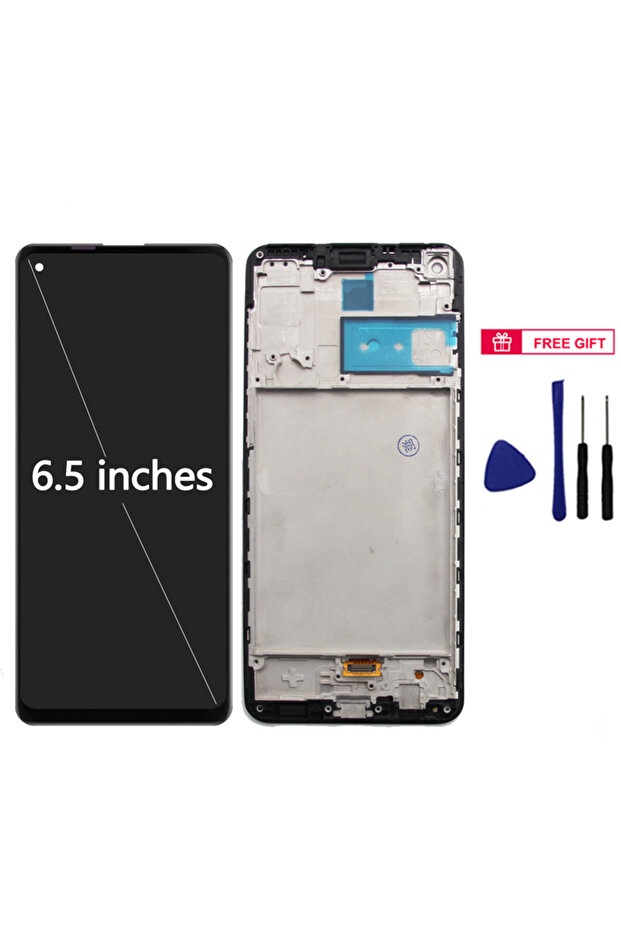 شاشة عرض LCD مقاس 6.5 بوصة مع إطار لهاتف A21s، تجميع شاشة لمس رقمية لهاتف A21s