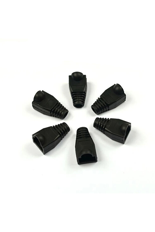 black 10pcs 10-100Pcs RJ45 Ethernet Cable Connector Boots Cover CAT5 CAT5E CAT6 CAT6E Ethernet Netwo