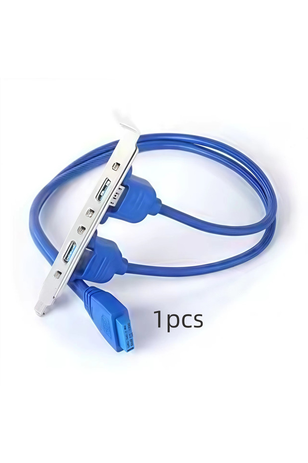 1 قطعة حامل كابل توصيل اللوحة الأم للكمبيوتر الشخصي 20pin إلى كابل توصيل مزدوج USB 3.0 للوحة الأمامية A