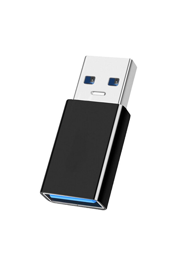 محول USB 3.1 ذكر إلى أنثى أسود اللون، ناقل بيانات عالي السرعة 10 جيجابت في الثانية، موسع USB A