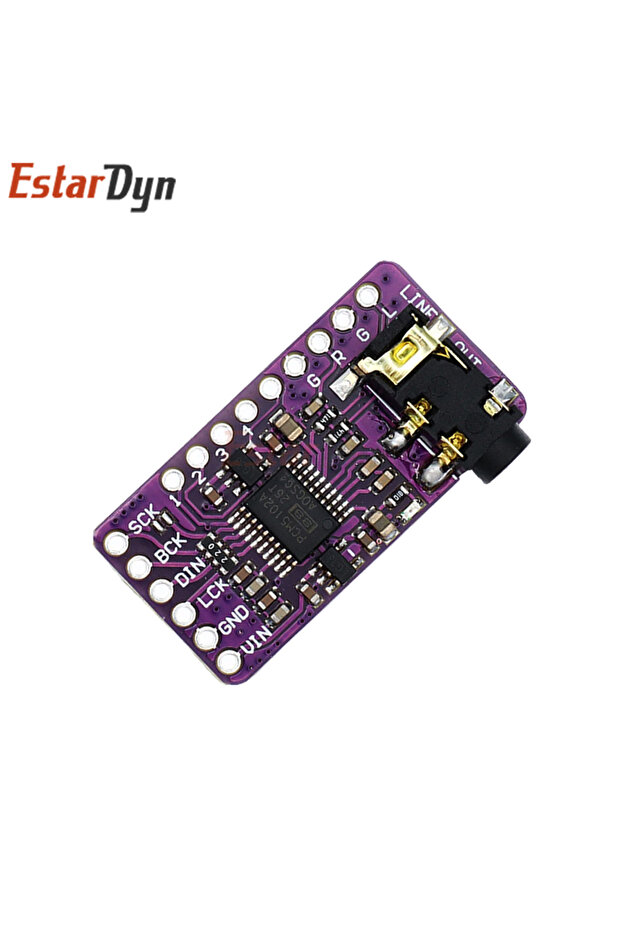 لوحة صوت Estardyn PCM5102A I2S DAC، وحدة فك تشفير ستيريو لـ Raspberry Pi بتنسيق pHAT - 4