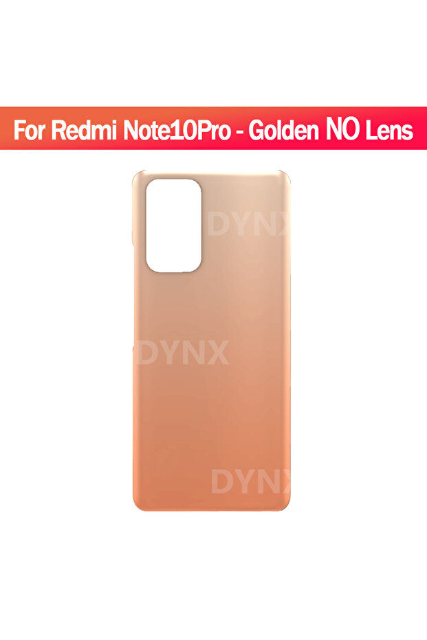 For Note10Pro Golden For Redmi Note10 Pro Battery Back Cover Glass Panel Rear Door Housing Case NO L