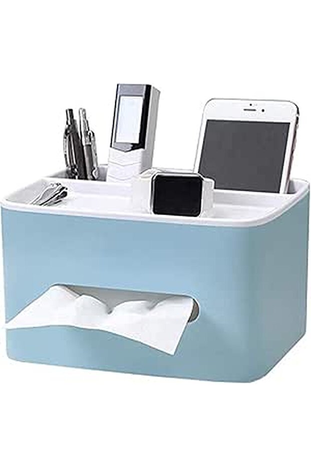 Multifunction Plastic Tissue Box Holder Storage Organizer Desktop