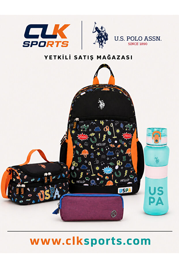 Primary School Backpack, Lunch Box, Pencil Bag, Water Bottle & Flask Set