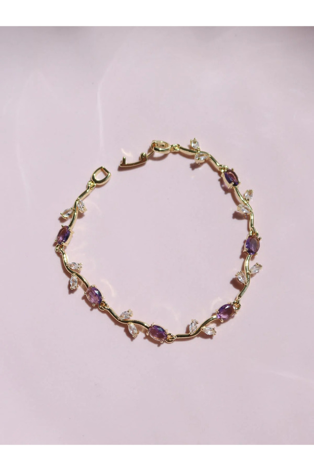 Purple Tulip Garden Bracelet
