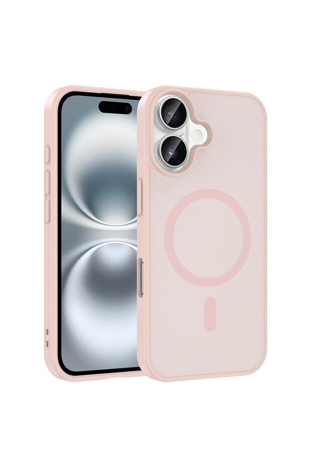 Apple iPhone 16 Plus Compatible Case Magsmoke Neo Pink