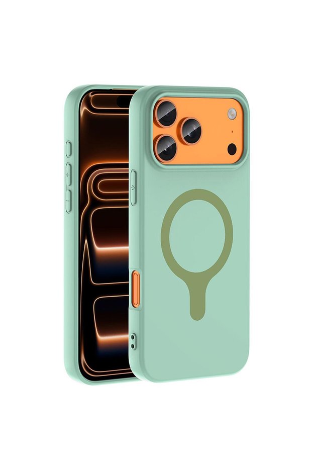 Apple iPhone 17 Pro Max Compatible Case Pastello Magsafe Turquoise