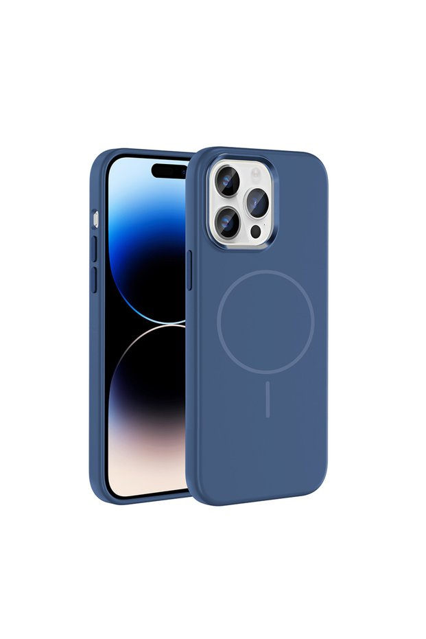 iPhone 14 Pro Max Case Slim Magsafe Ring Camera Raised Silicone
