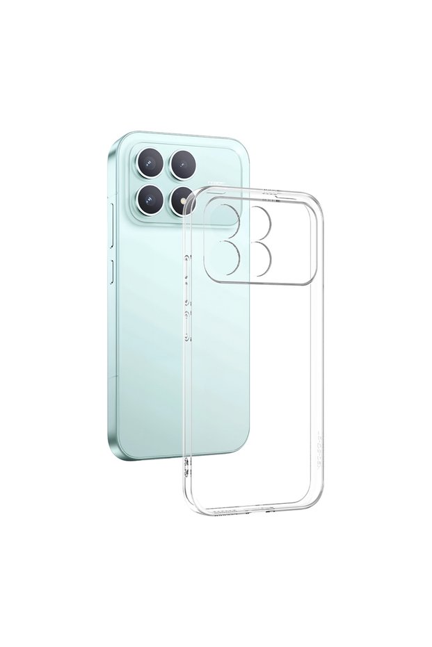 Xiaomi Poco F8 Pro Case Camera Protected Transparent Thick Ultimate Protection Silicone Tkng