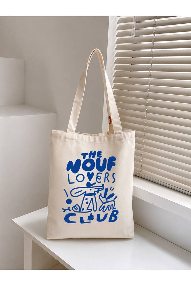 Dog Printed Tote Bag, Dog Lovers Club Pinterest Tote Bag