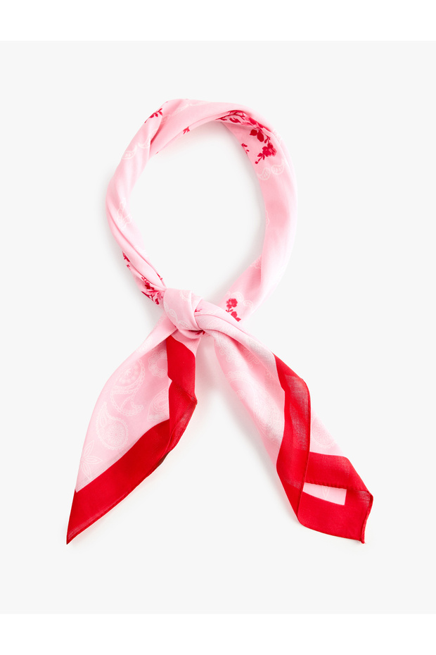 Floral Patterned Square Scarf Bandana