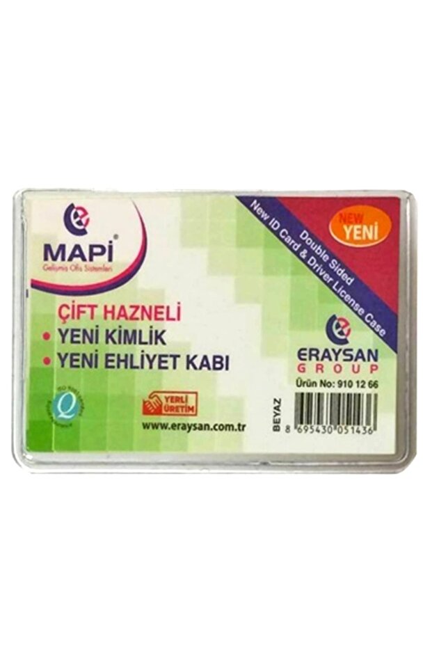 Double Compartment Id Driver's License Holder Transparent - 10 Pieces
