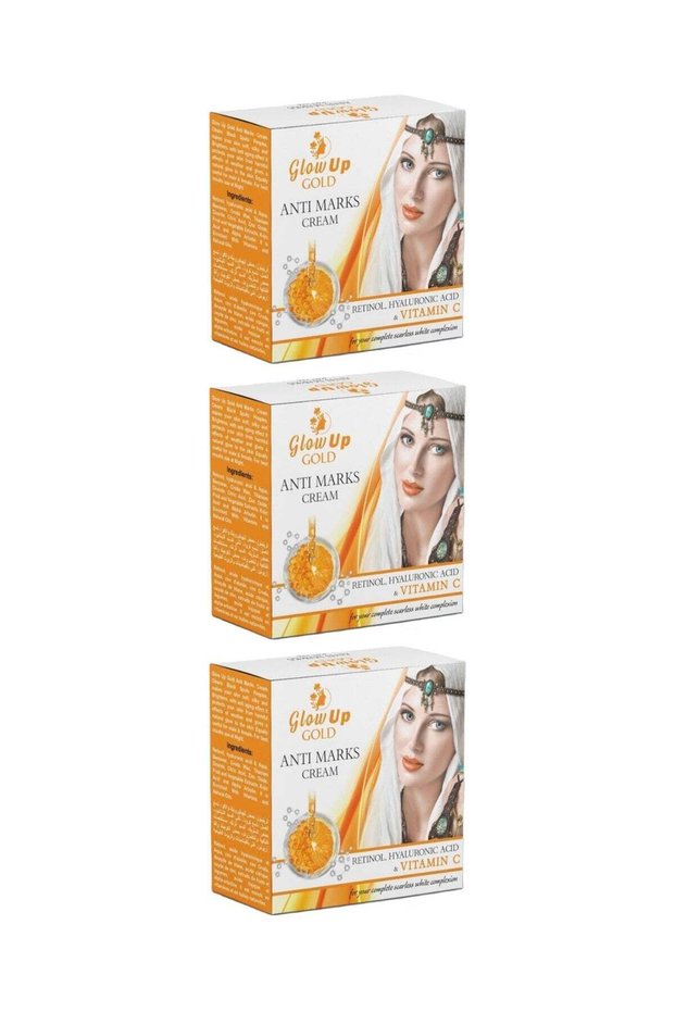 Glow Up Glow up Gold Anti Marks face cream with retinol, Hyaluronic acid and Vitamin c - Pack of 3