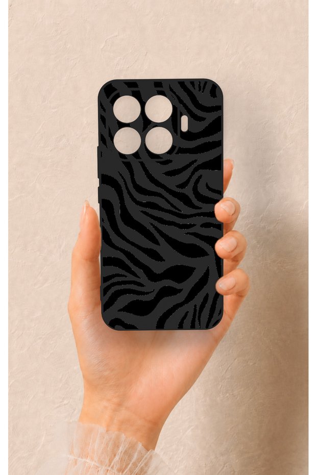 Mi 17t Pro 5g Compatible Black Zebra Patterned Silicone Case