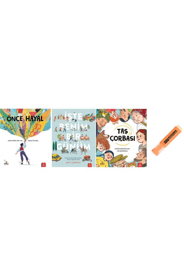 Önce Hayal + İşte Benim Bir Günüm + Taş Çorbası 3 Kitap Set Pens Hd