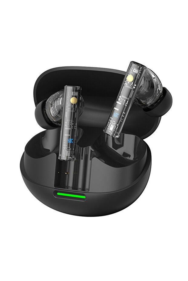 Black KZ Carol Pro TWS Bluetooth 5.4 Earphone 6 MIC Active Noise Canceling True Wireless waterproof