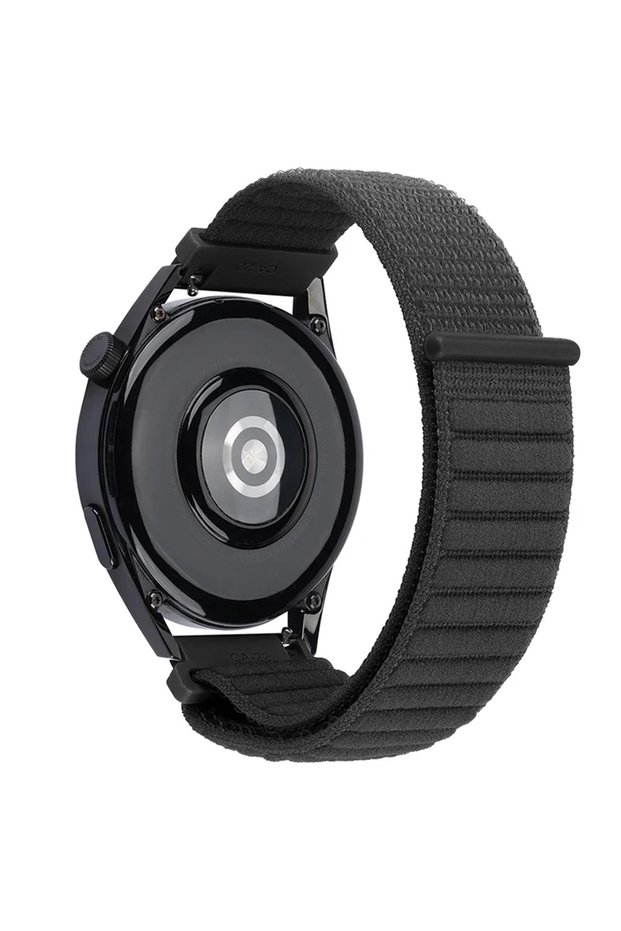 For 22mm Width Dark Gray 22mm 20mm Nylon Loop Strap for Garmin Forerunner 165/965/570/265/255 Band f