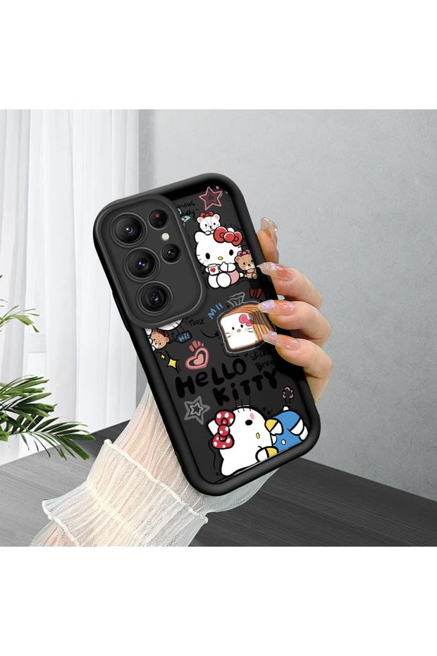 Samsung Galaxy S22 Ultra Compatible Black Silicone Case with Shockproof Camera Protection