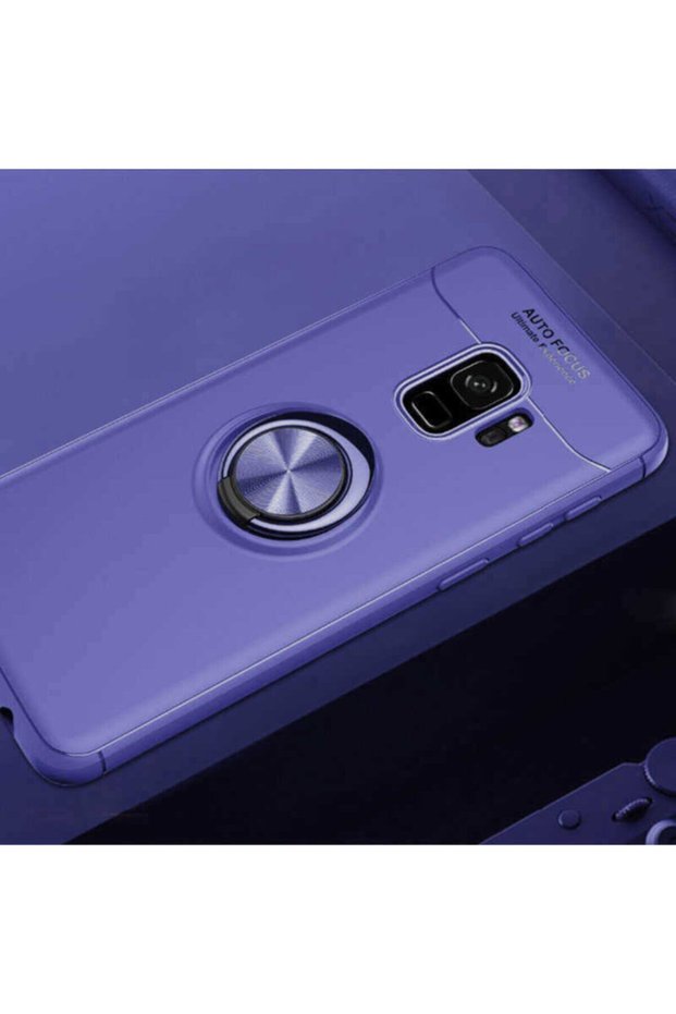 Compatible Case for Samsung Galaxy S9 Silicone Camera Protection Cover with Rotatable Ring Stand