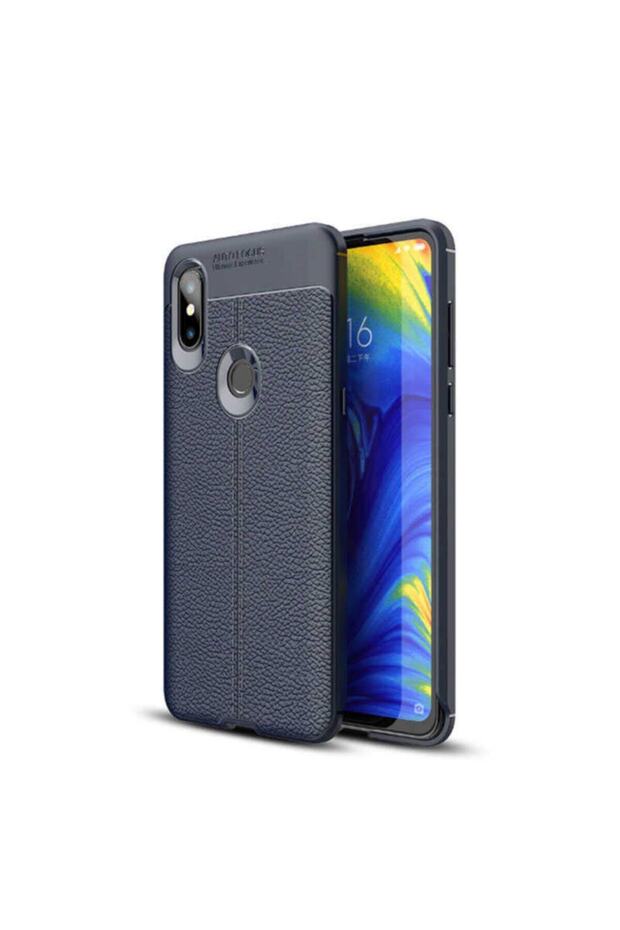 Ultra Protection Leather Look Silicone Surface Case Niss Cover Compatible for Xiaomi Mi Mix 3